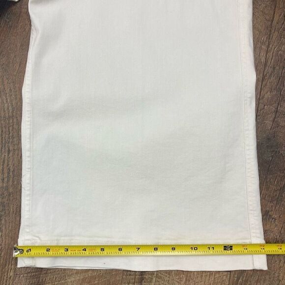 SPANX Cropped Wide Leg Jeans in Ecru Wash Plus Size Pull On White Jeans sz 3X - Picture 7 of 8